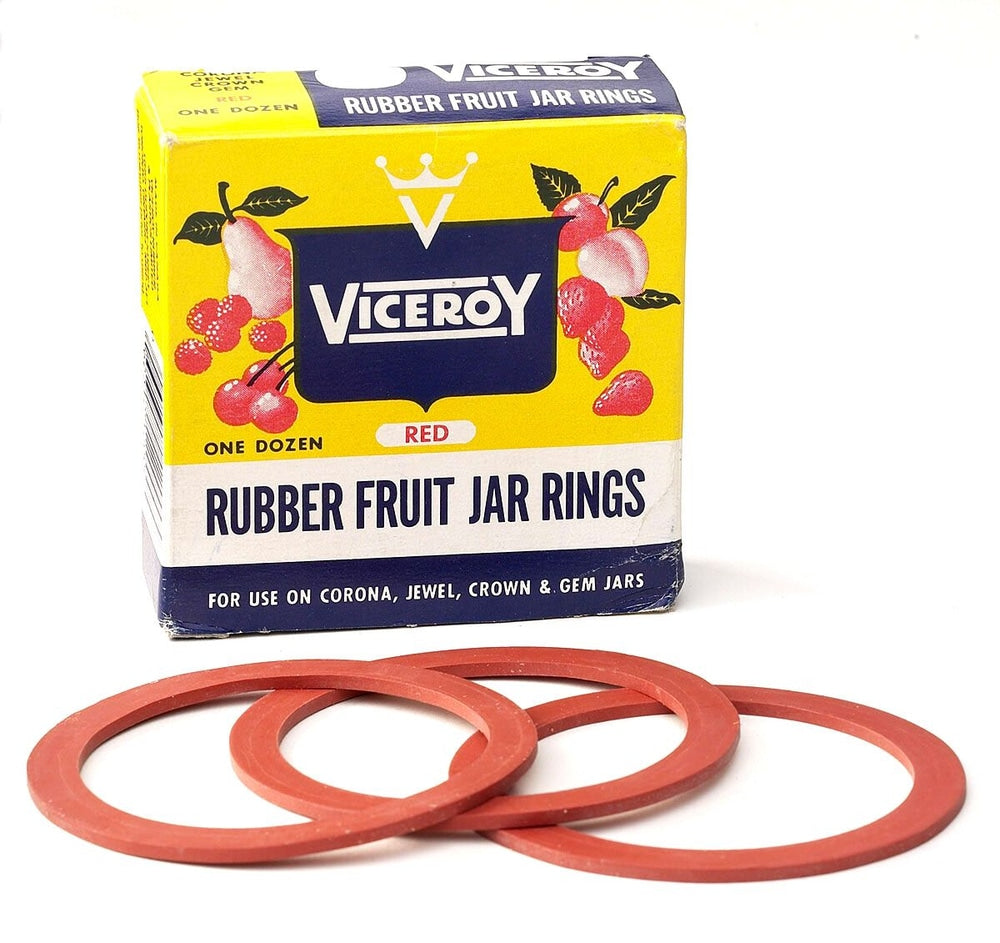 Rubber Fruit Jar Rings for use on Corona, Jewel, Crown and GEM Jars, 12-pk T6E1 - product image 1