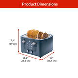 4-Slice Toaster with Extra-Wide Slots, Bluefin B6O7 - product image 2