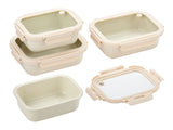 Ceramic Food Containers, Cream, 8-pc B7J2 - product image 1