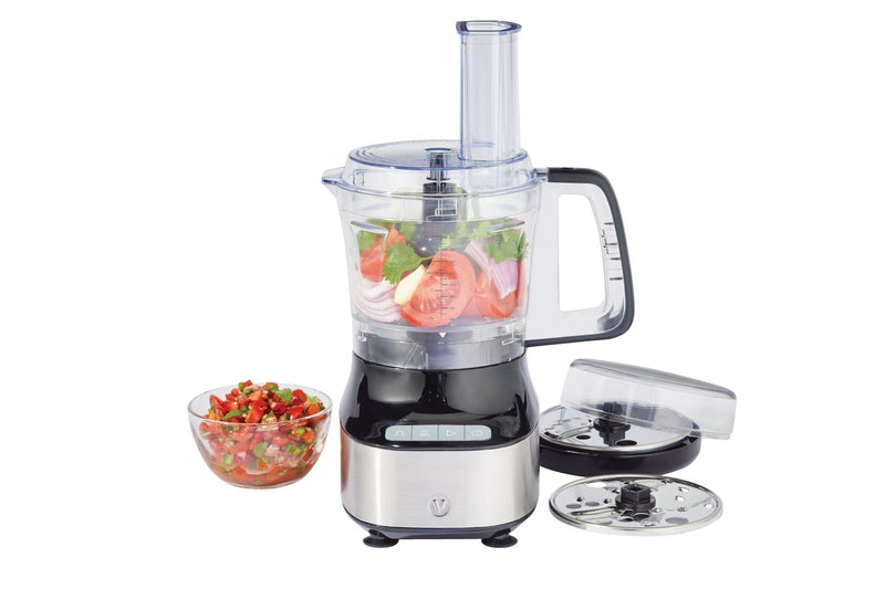 Compact 3-Cup Mini Food Chopper with Storage Case, Silver X1Y7