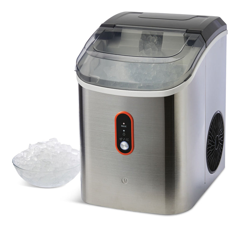 Countertop Soft Nugget Ice Maker, 33-lb Ice/Day, Stainless Steel V4A8