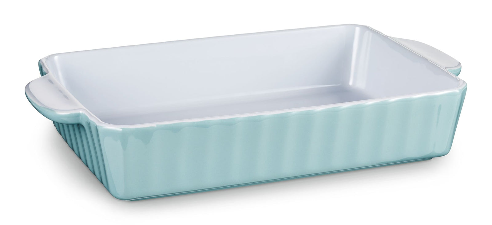 Large Rectangular Ceramic Baking Dish, Blue T9V6 - product image 1