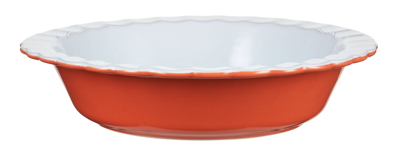 Pie Ceramic Baking Dish, Orange B3M8