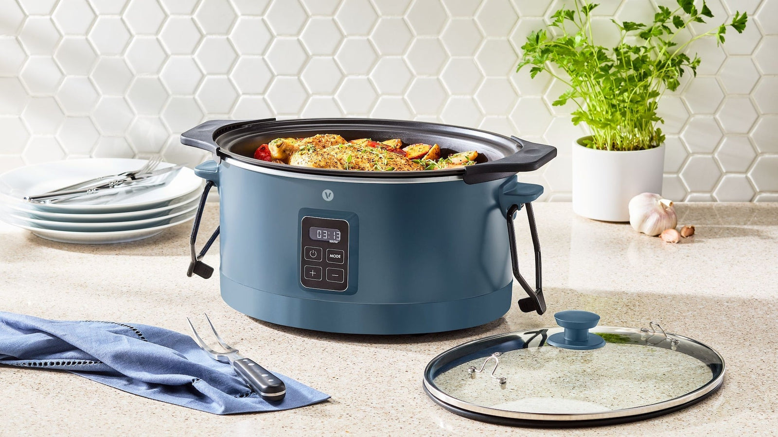 Slow Cooker with Digital Control Panel, Bluefin, 6-qt R9O2 - product image 6