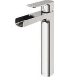 Amada 11-in Brushed Nickel Vessel Bathroom Faucet H1Q3 - product image 1