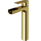 Amada Single Handle Vessel Sink Bathroom Faucet, Matte Brushed Gold K3M1 - product image 2