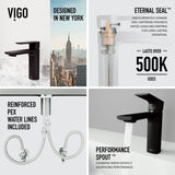 Davidson Single Handle Single Hole Bathroom Sink Faucet, WaterSense Certified, Matte Black J6B9 - product image 3