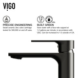 Davidson Single Handle Single Hole Bathroom Sink Faucet, WaterSense Certified, Matte Black J6B9 - product image 7