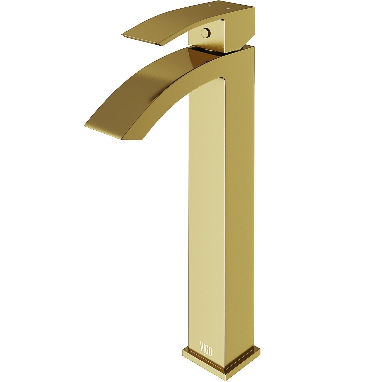 Duris Single Handle Vessel Sink Bathroom Faucet with Deck Plate, Matte BGold O5T3 - product image 2