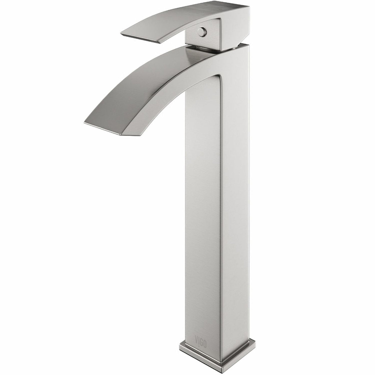 Duris Vessel Single Handle Vessel Sink Bathroom Faucet with Deck Plate, Brushed Nickel D8N6 - product image 2