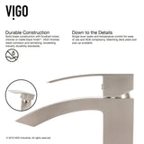 Duris Vessel Single Handle Vessel Sink Bathroom Faucet with Deck Plate, Brushed Nickel D8N6 - product image 8