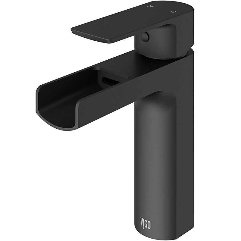 Ileana Single Handle Single Hole Bathroom Sink Faucet, WaterSense Certified, Matte Black Y6A9