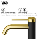 Lexington 8-in Gold/Carbon Fiber Vessel Bathroom Faucet O0I7 - product image 8