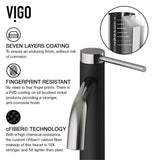 Lexington Single Handle Vessel Sink Bathroom Faucet with cFiber© Body, Brushed Nickel F7U8 - product image 5