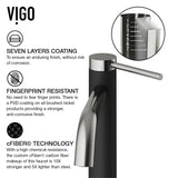 Lexington Single Handle Vessel Sink Bathroom Faucet with cFiber© Body, Brushed Nickel Y4P2 - product image 7