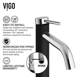 Lexington Single Handle Vessel Sink Bathroom Faucet with cFiber© Body, Chrome Z3R1 - product image 3