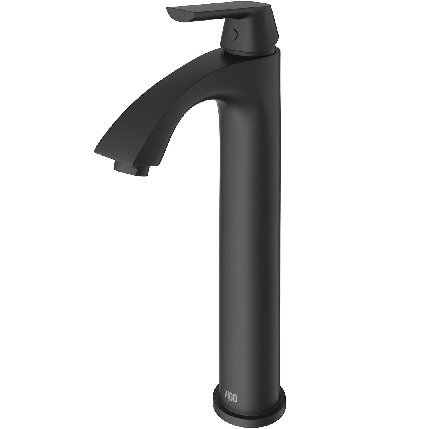 Linus Single Handle Vessel Single Hole Bathroom Sink Faucet, Matte Black J2K3 - product image 1