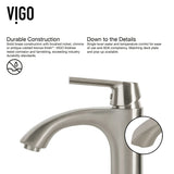 Linus Single Handle Vessel Sink Bathroom Faucet, Brushed Nickel Z1M2 - product image 7
