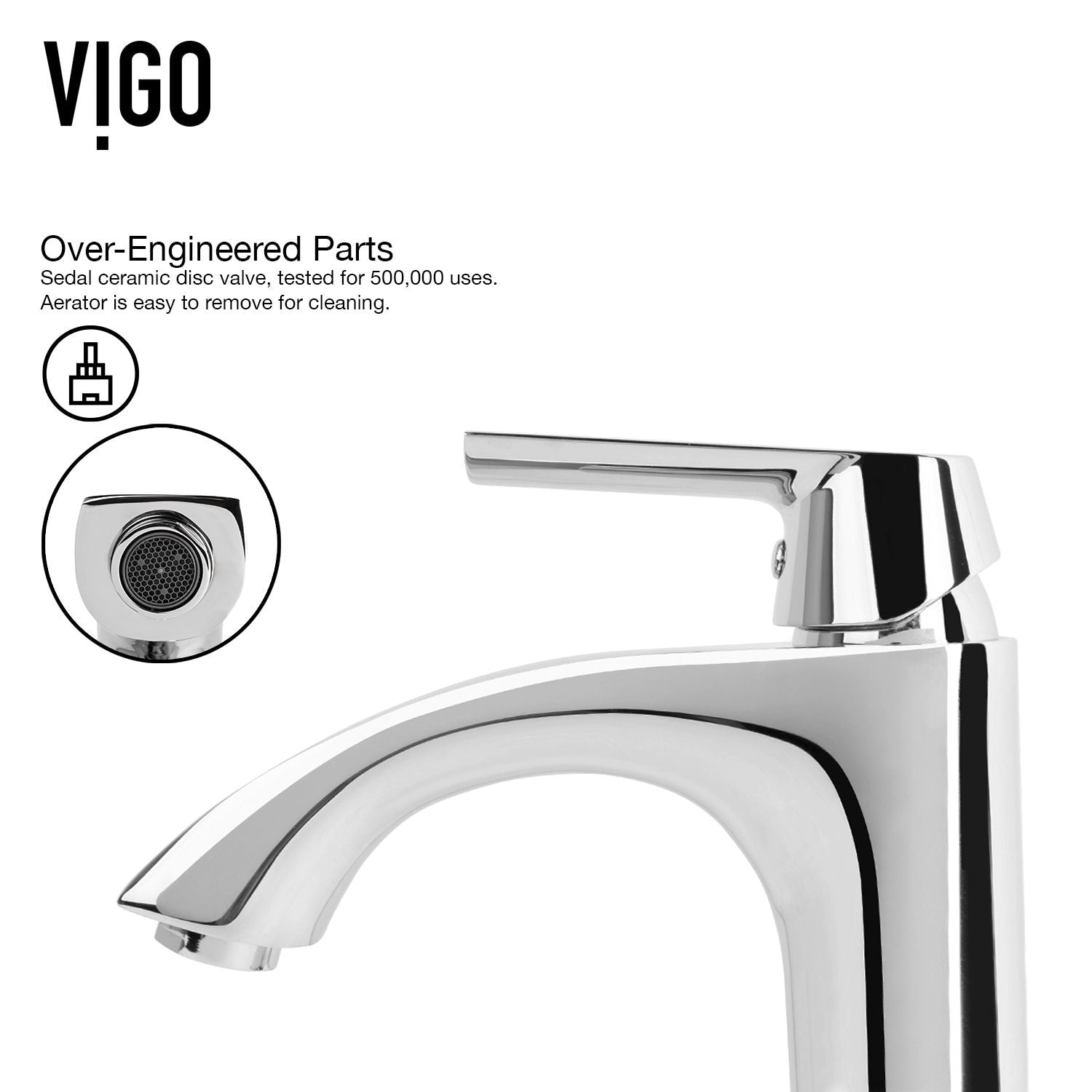 Linus Single Handle Vessel Sink Bathroom Faucet, Chrome L3Z4 - product image 8