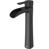 Niko Single Handle Single Hole Bathroom Sink Faucet, Matte Black U1W8 - product image 3