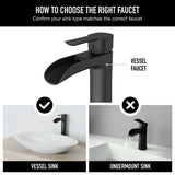Niko Single Handle Single Hole Bathroom Sink Faucet, Matte Black U1W8 - product image 7