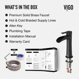 Niko Single Handle Single Hole Bathroom Sink Faucet, Matte Black U1W8 - product image 8