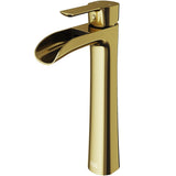 Niko Single Handle Single-Hole Bathroom Vessel Faucet in Matte Brushed Gold Q5C3 - product image 2
