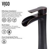 Niko Single Handle Vessel Single Hole Bathroom Sink Faucet with Pop-up Drain, Antique Rubbed Bronze X3W0 - product image 5