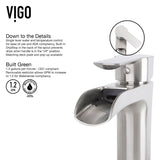 Niko Single Handle Vessel Sink Bathroom Faucet with Deck Plate, Brushed Nickel A9A2 - product image 8