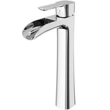 Niko Single Handle Vessel Sink Bathroom Faucet with Deck Plate, Chrome C2W3 - product image 2