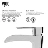 Niko Single Handle Vessel Sink Bathroom Faucet with Deck Plate, Chrome C2W3 - product image 4