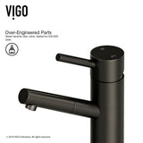 Noma Single Handle Single Hole Bathroom Sink Faucet, Matte Black X5K8 - product image 5
