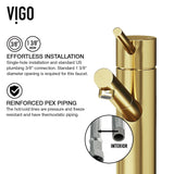 Noma Single Handle Single Hole Bathroom Sink Faucet, WaterSense Certified, Matte Gold I8Q0 - product image 3