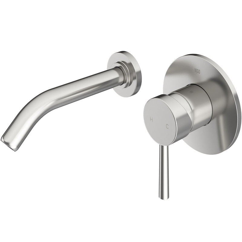 Olus Wall Mount Bathroom Faucet, WaterSense Certified, Brushed Nickel Y9V8