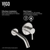 Olus Wall Mount Bathroom Faucet, WaterSense Certified, Brushed Nickel Y9V8 - product image 3