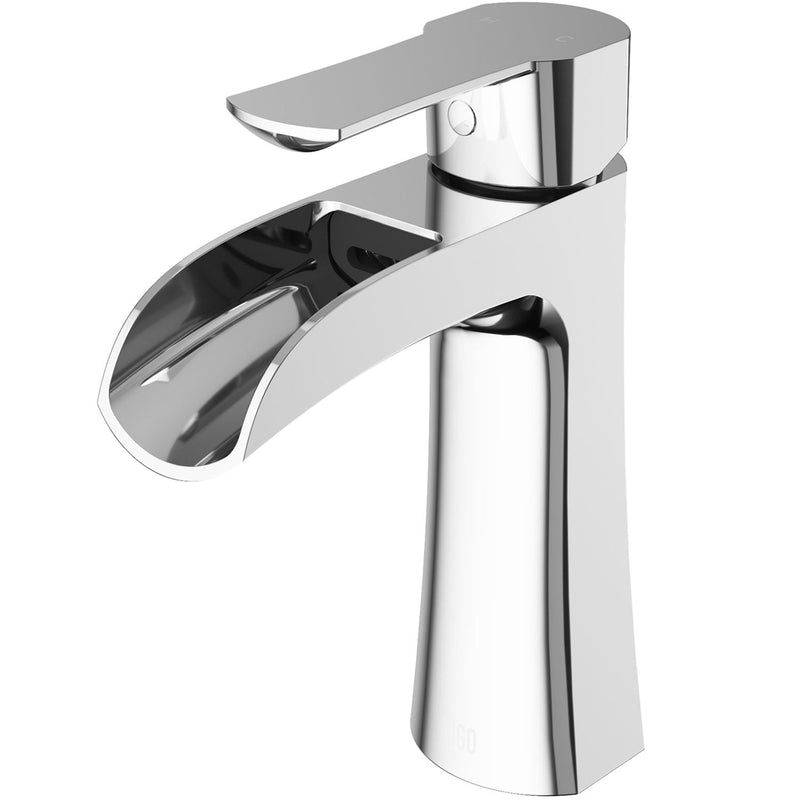Paloma Single Handle Single Hole Bathroom Sink Faucet, WaterSense Certified, Chrome L5T0