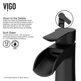 Paloma Single Handle Single Hole Bathroom Sink Faucet, WaterSense Certified, Matte Black H6X9 - product image 5