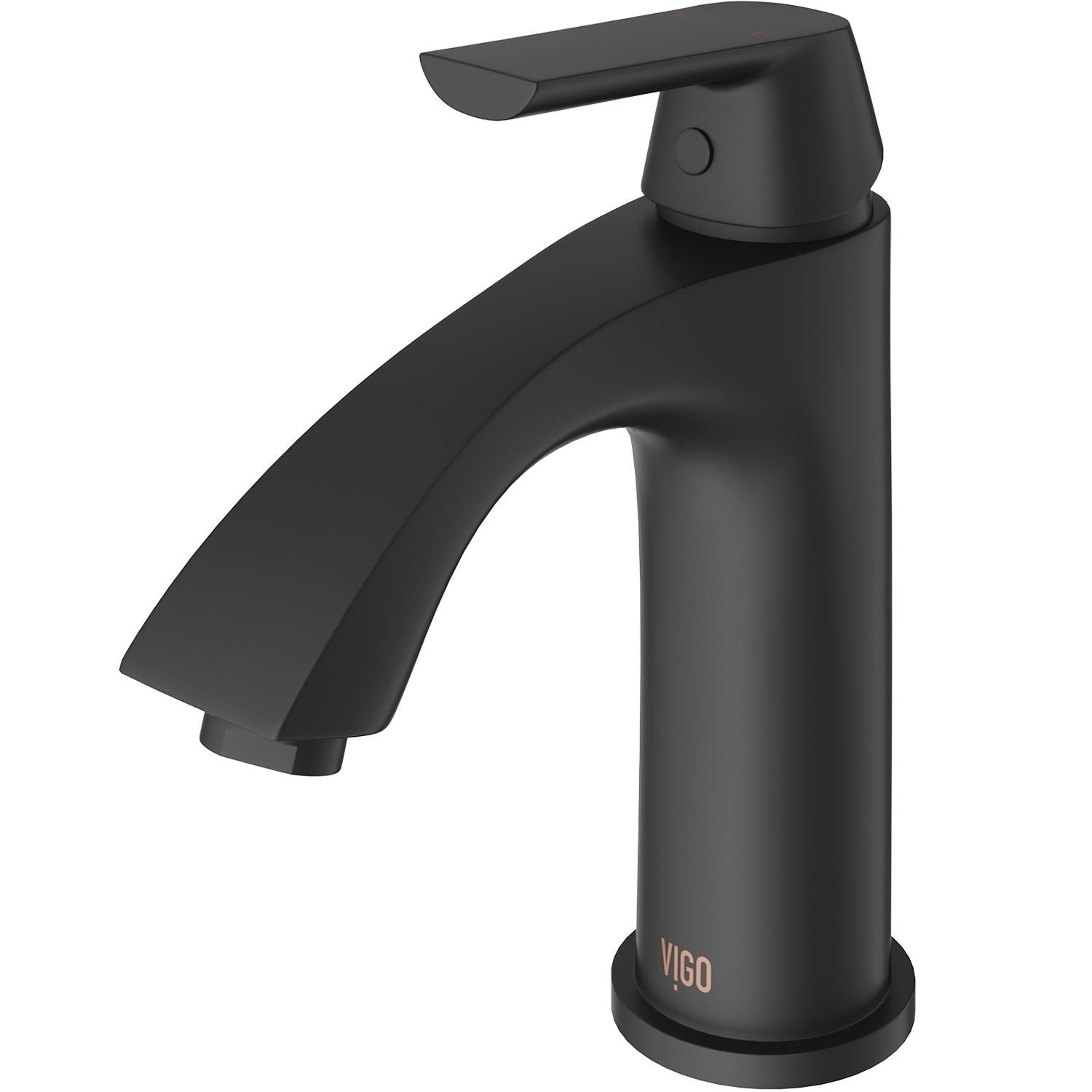 Penela Single Handle Single Hole Bathroom Sink Faucet, Matte Black F5K4 - product image 2