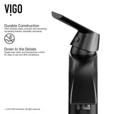 Penela Single Handle Single Hole Bathroom Sink Faucet, Matte Black F5K4 - product image 4