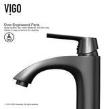 Penela Single Handle Single Hole Bathroom Sink Faucet, Matte Black F5K4 - product image 5