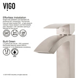Satro Single Handle Single Hole Bathroom Sink Faucet, WaterSense Certified, Brushed Nickel S9H4 - product image 4