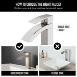 Satro Single Handle Single Hole Bathroom Sink Faucet, WaterSense Certified, Brushed Nickel S9H4 - product image 7