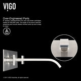 Titus Wall Mount Dual Handle Bathroom Sink Faucet, Eco-Friendly 1.2 GPM Flow Rate, Brushed Nickel G8M8 - product image 5
