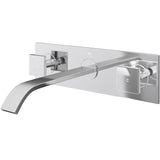 Titus Wall Mount Dual Handle Bathroom Sink Faucet, Eco-Friendly 1.2 GPM Flow Rate, Chrome Z1O3 - product image 1