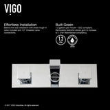 Titus Wall Mount Dual Handle Bathroom Sink Faucet, Eco-Friendly 1.2 GPM Flow Rate, Chrome C7D2 - product image 2