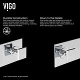 Titus Wall Mount Dual Handle Bathroom Sink Faucet, Eco-Friendly 1.2 GPM Flow Rate, Chrome C7D2 - product image 3