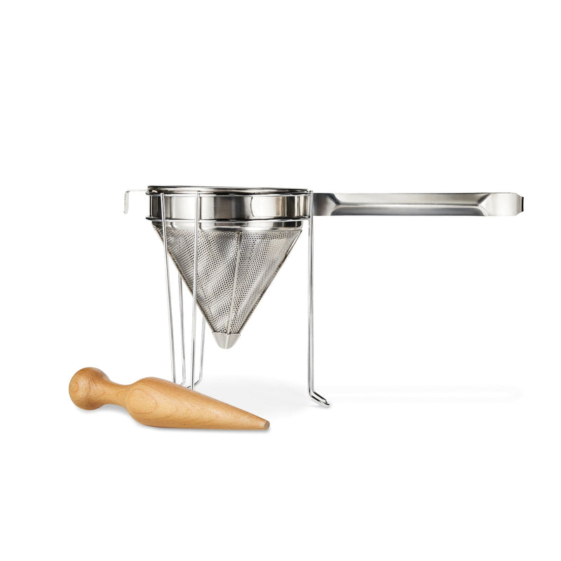 Stainless Steel Cone Strainer and Pestle Set I6F8