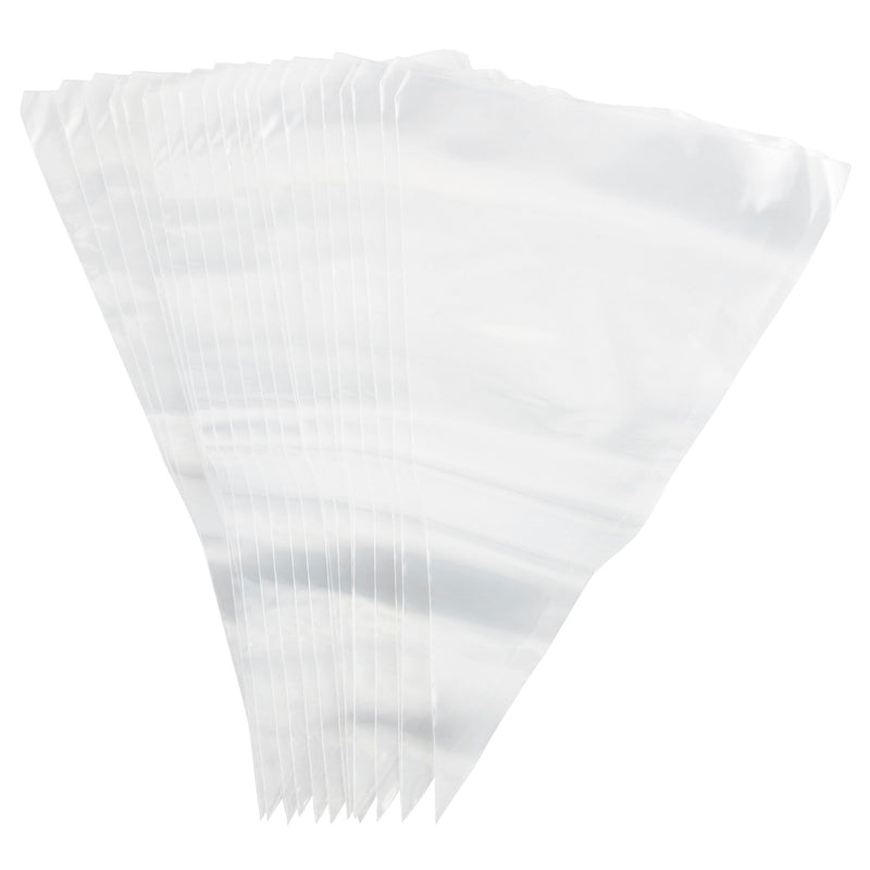 Disposable Piping Decorating Bag, Clear, 24-pk, for Baking/Cake Decoration W0J8