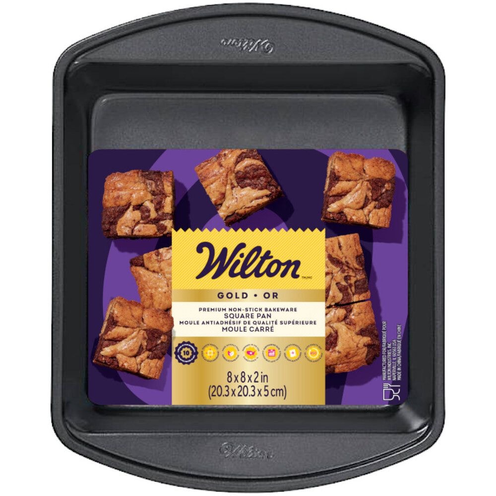 Gold Premium Non-Stick Bakeware Square Cake Pan, 8x8x2-in M0K2 - product image 3