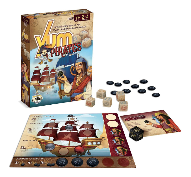 Pirate Family Board Game, French, Ages 7+ A2P5
